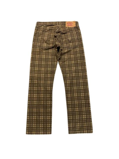 Levi's Vintage Levis 505 Brown Checkered Jeans