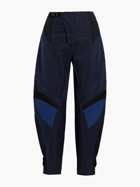 Stella McCartney Paneled cotton-blend tapered pants