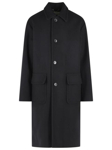 Dries Van Noten Dries Van Noten 'Randale' Black Wool Blend Coat Men
