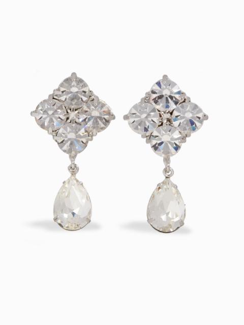 Jennifer Behr Morgana silver-tone crystal earrings