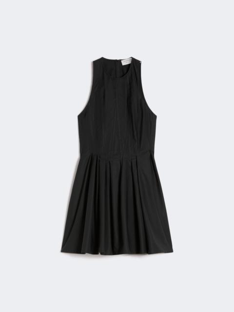 Sportmax Short sleeveless pure cotton dress - BLACK