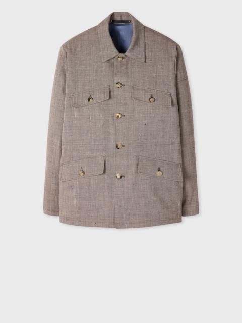 Paul Smith Beige Flecked Wool-Viscose Field Jacket