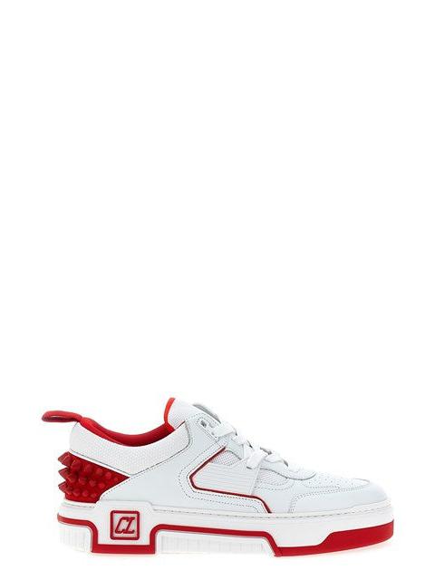 Astroloubi - Sneakers - Calf leather, suede and nappa leather - White -  Christian Louboutin