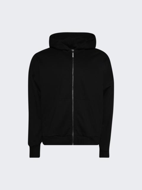 Palm Angels Ivy Pin Up Zipped Hoodie Black