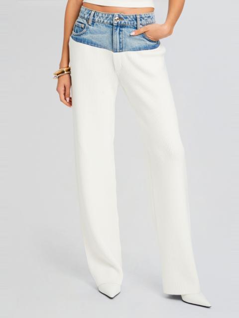 RETROFÊTE CHANI KNIT DENIM PANT