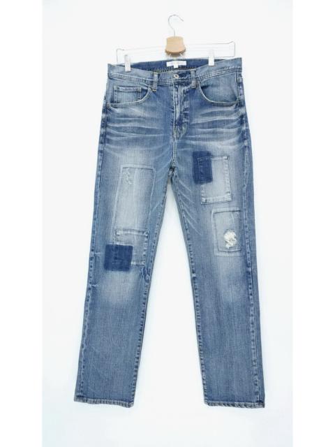 Other Designers Japanese Brand - Japan FLASH REPORT Distressed Rip Patchwork Jeans