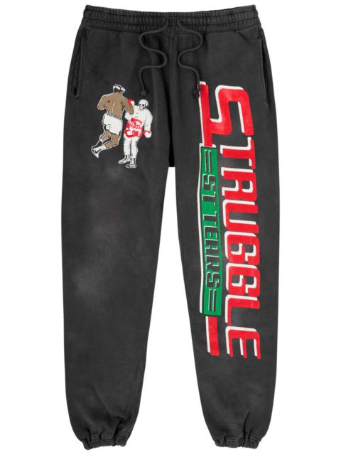 SAINT M×××××× Denim Tears Struggle printed cotton sweatpants