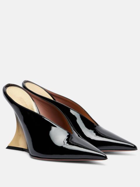 PARIS TEXAS Nina 105 patent leather wedge mules