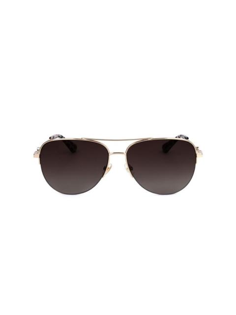 Other Designers Kate Spade Ladies Brown Pilot Sunglasses MAISIE/G/S