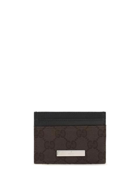 GUCCI Gucci GG Card Holder Brown Women
