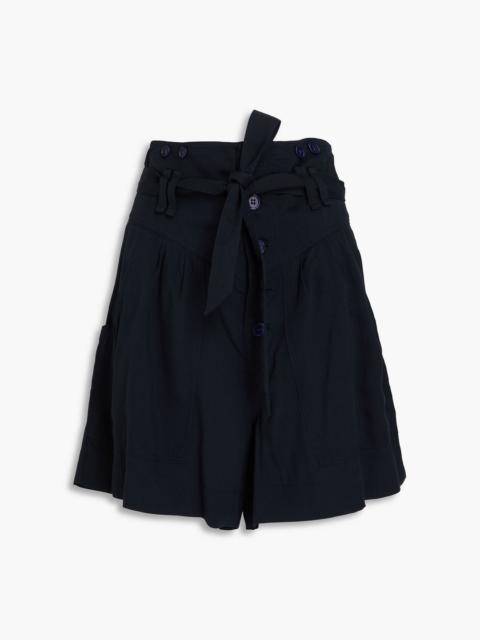 Isabel Marant Étoile Siflink belted Lyocell-blend shorts