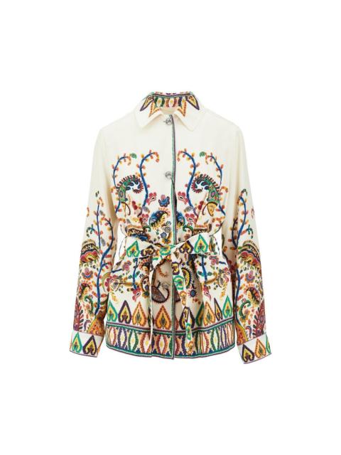 Etro TWILL OVERSHIRT WITH BELT