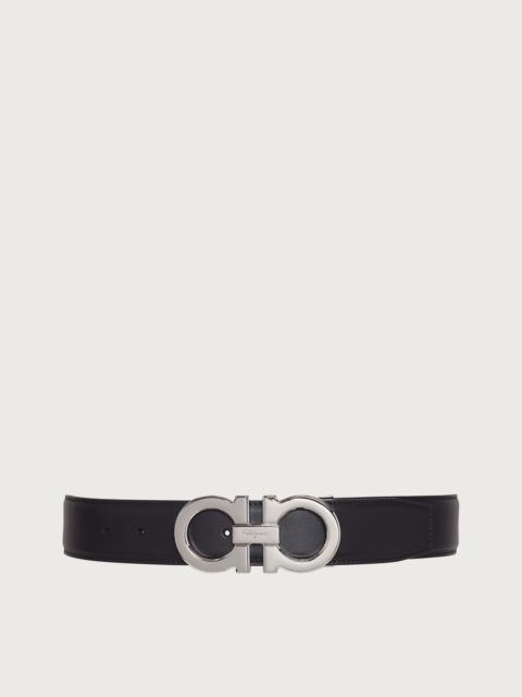FERRAGAMO Reversible and adjustable Gancini belt