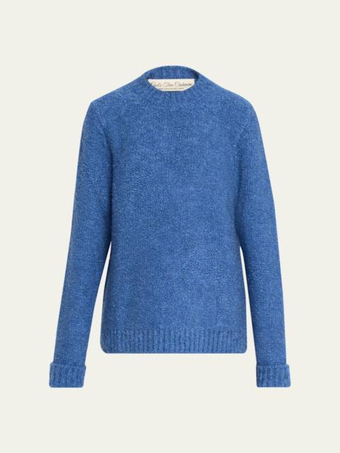 God’s True Cashmere Cashmere Boucle Knit Crewneck Sweater