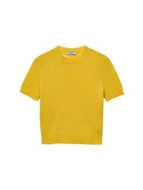 short-sleeve cashmere sweater