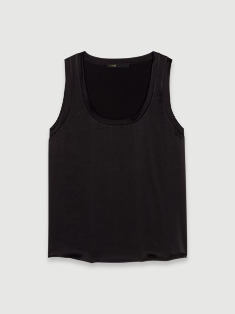 maje Silk tank top