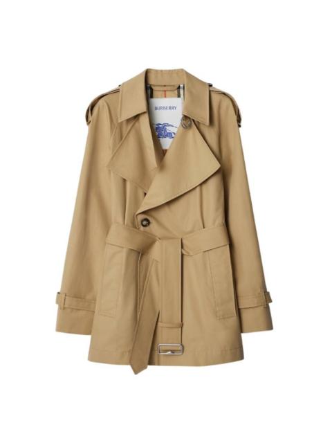 Burberry Burberry Gabardine Belted Trench Jacket
