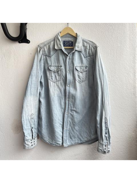 Diesel VINTAGE DIESEL BLACK GOLD LONG SLEEVES SHIRT BUTTONS UP