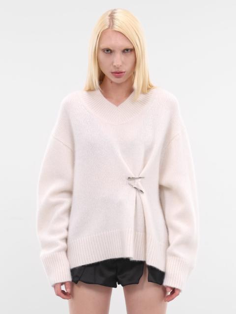 GRACE LING Ivory Cashmere Claws Sweater