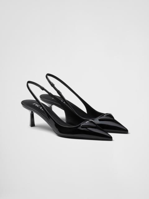 Prada Patent leather slingback pumps