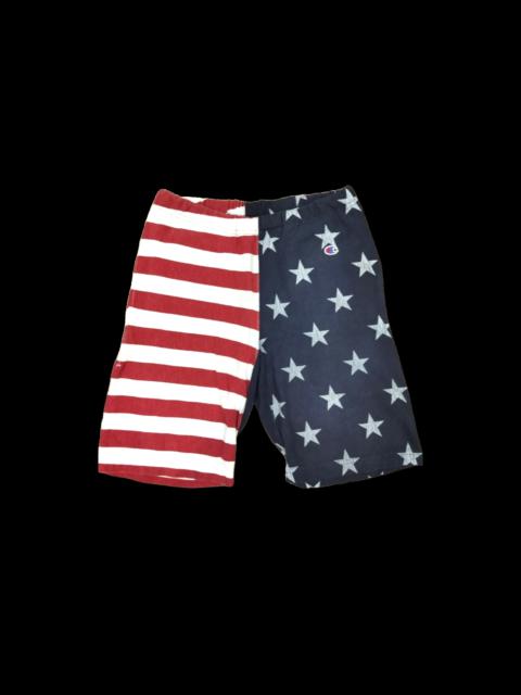 Other Designers Vintage - Rare🔥Vintage Champion Reverse Weave Usa Flag Shortpants