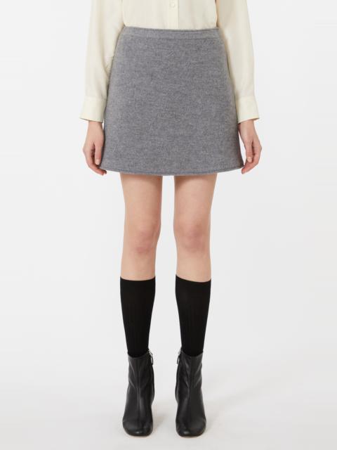 WEEKEND Max Mara Weekend Max Mara Calia Wool Miniskirt in Medium Grey at Nordstrom