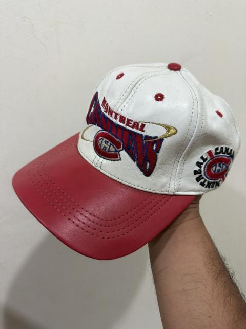 Other Designers NHL - 90’s Canadiens Montreal Leather Hat Made In USA
