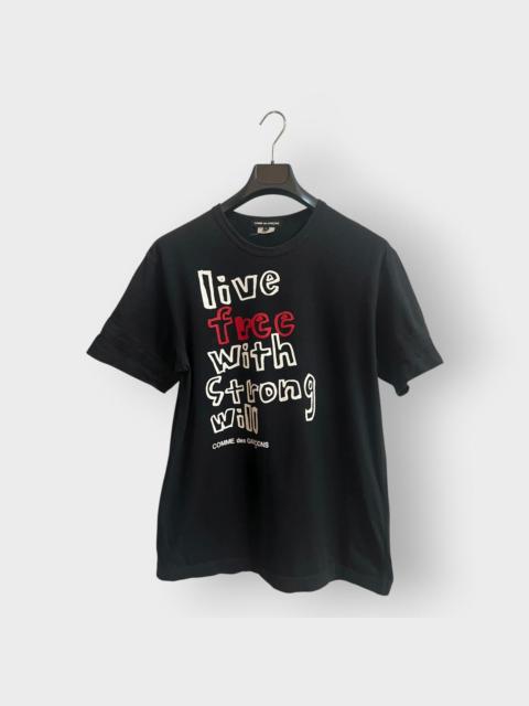 Comme Des Garçons ARCHIVAL! 2009 Comme Des Garçons Live Free Tee (L)