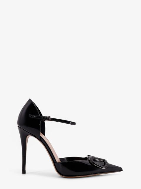 Valentino Valentino Garavani Patent Leather Pumps With Vlogo Signature