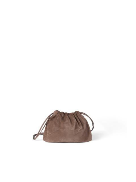 Brunello Cucinelli Brunello Cucinelli Suede BC Duo pouch bag in Brown at Nordstrom