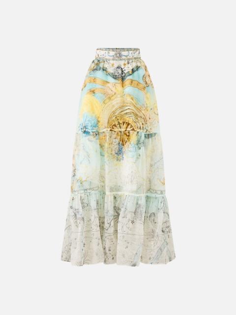 CAMILLA HIGH WAISTED TIERED SKIRT