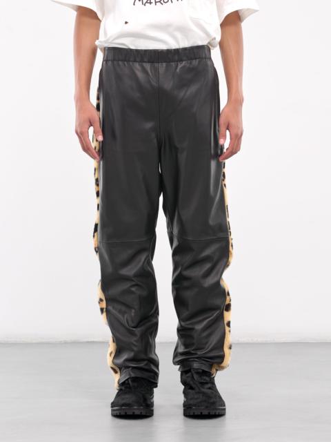 Leather Joggers