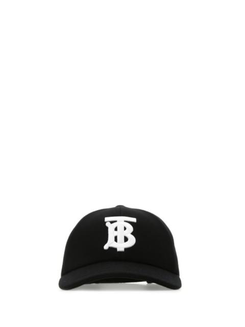 BURBERRY Black Cotton Baseball Cap