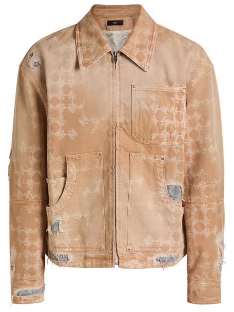 AMIRI Amiri Denim Repair Logo-monogram Jacket