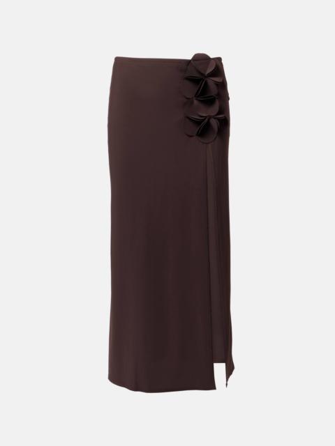 KARLA COLLETTO Tess floral-appliqué maxi skirt