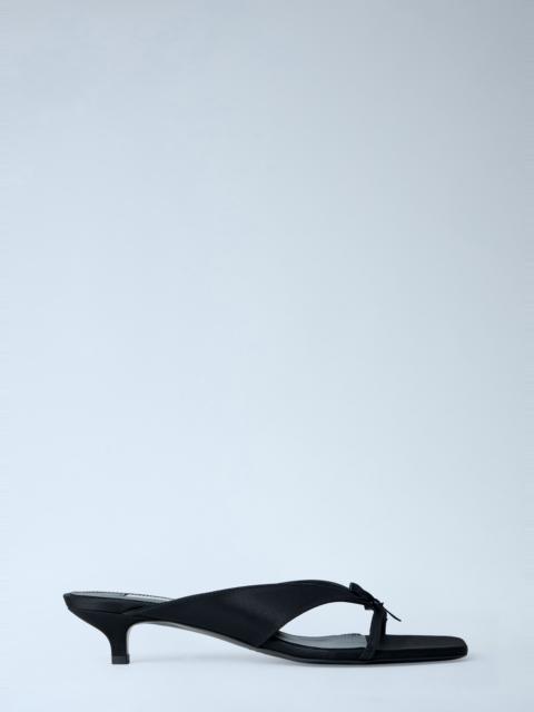TOTEME Bow Satin Sandals