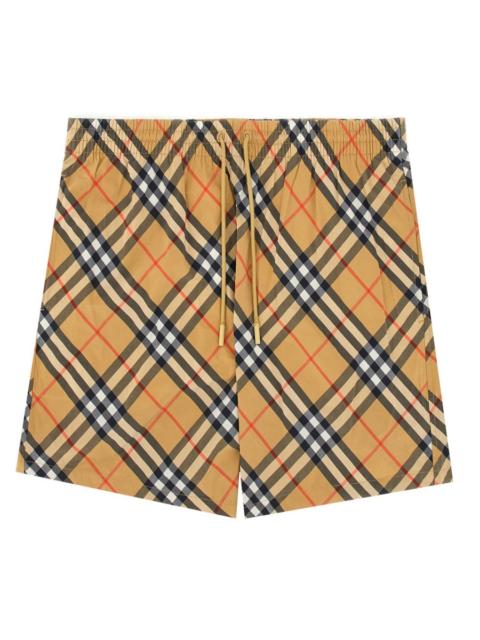 Burberry Burberry Men Costume Da Bagno Con Stampa Check
