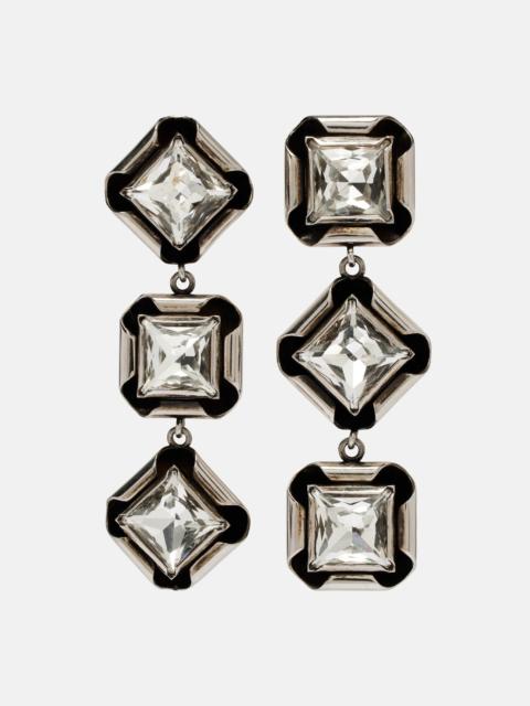 Givenchy Crystal-embellished drop earrings