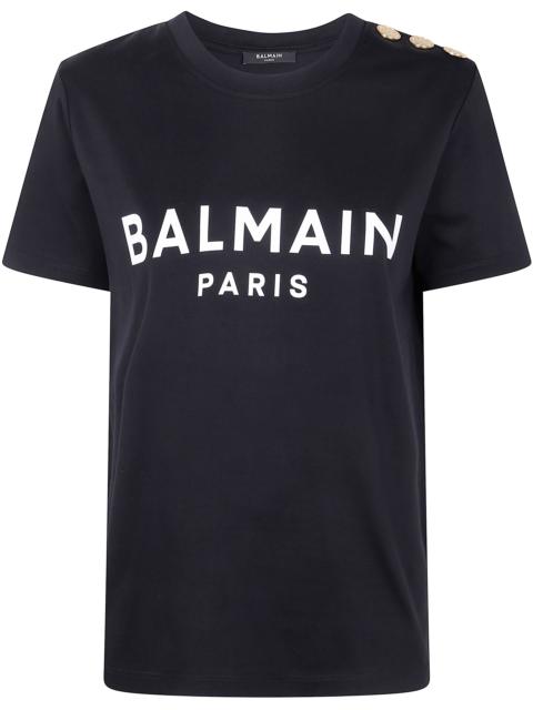 Balmain Balmain Women 3 Buttons Balmain Printed T-Shirt