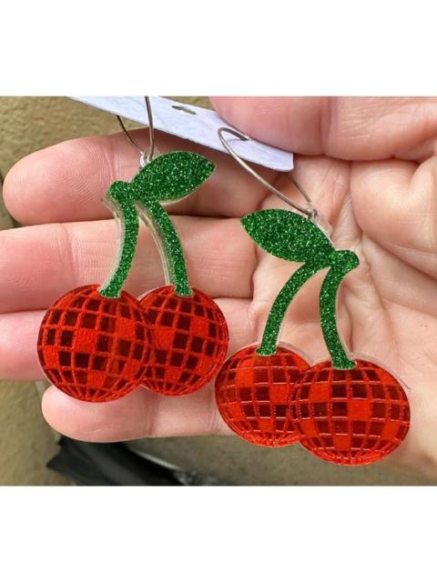 Other Designers Glitter & Glam It! - 🌺 Disco Cherry Earrings