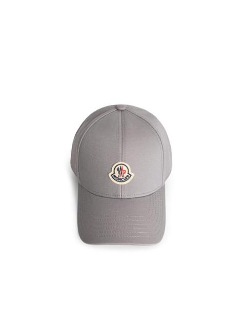 Moncler Moncler Grey Cotton Baseball Cap