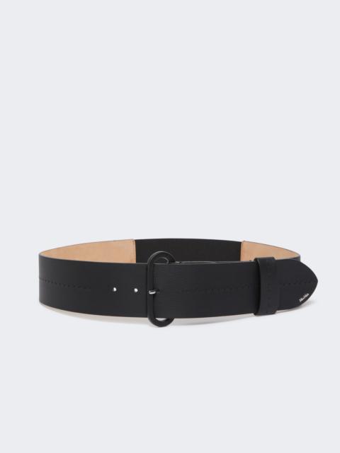 Max Mara ELASTICOVAL60 Semi-glossy leather belt