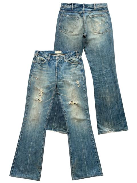 Other Designers Vintage Spellbound Japan Flare Distressed Denim Jeans 33x32