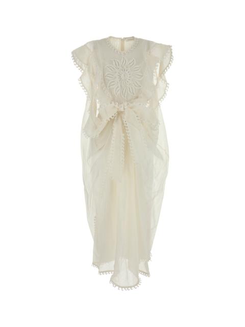 Zimmermann White linen blend Balance dress