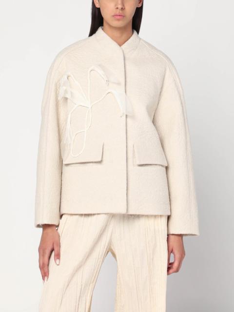 MKDT STUDIO Jacket in boiled wool écru