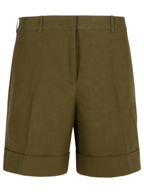 Jil Sander Jil Sander Linen Shorts Green Women