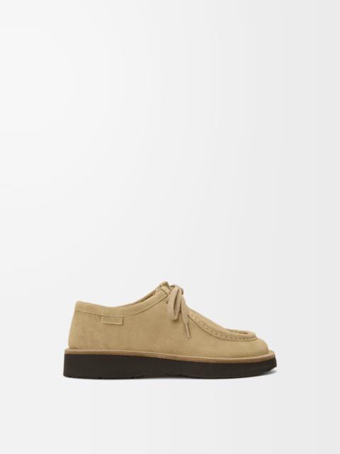 Loewe Faro lace-up in suede calfskin