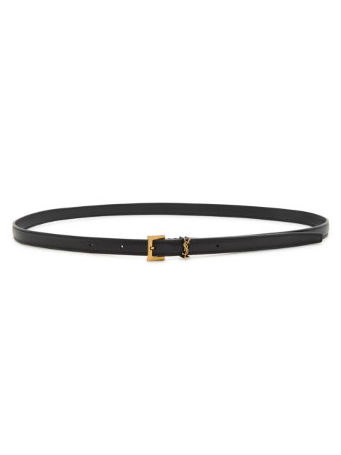 Cassandre logo leather belt