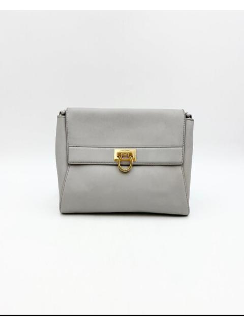 Ferragamo Grey Gancini Crossbody Bag