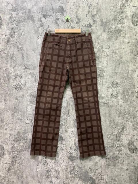 Other Designers Vintage Mini Flared Edwin Checked Pant